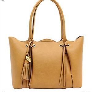 London Fog Faux Leather Tote